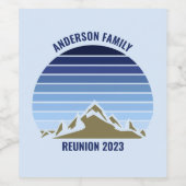 ブルーサンセットマウンカスタムテン懇親会パーティー ワインラベル (シングルラベル)