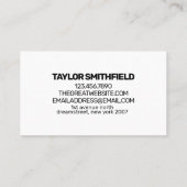 ブルーサンセットマウンテンレンジアドベンチャー 名刺 (裏面)