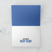 ブルーサンタさんクリスマス挨拶 カード (内部)