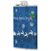 ブルーサンタそりとトナカイ フラスク (左)