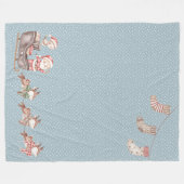 ブルーサンタインザスリーフリースブランケット フリースブランケット (正面(横))