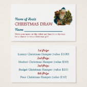 ブルーサンタクリスマスパーティーラッフルチケット (正面&裏面)