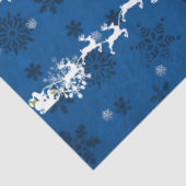 ブルーサンタズスレイアンドトナカイティッシュペーパー 薄葉紙 (詳細)