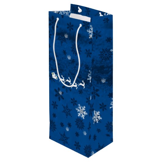 ブルーサンタズスレイアンドトナディアワイン抱き枕 ワインギフトバッグ (裏面アングル)