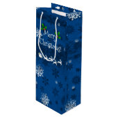 ブルーサンタズスレイアンドトナディアワイン抱き枕 ワインギフトバッグ (正面アングル)