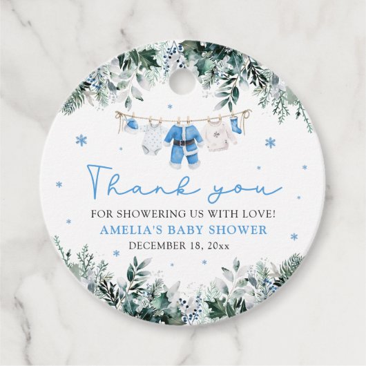 ブルーサンタベビー物干し フェイバータグ (正面)