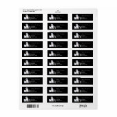 ブルーサンタ格言とストッキング&ギフト ラベル (フルシート)