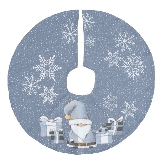 ブルーサンタ格言ウィズギフト フェイクリネンツリースカート (正面)