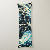 ブルーサンダーストーム稲妻パターン ボディピロー (裏面 (縦))