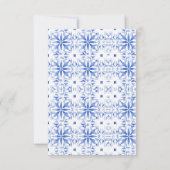 ブルーサントリーニギリシャ行き先結婚式 出欠カード (裏面)