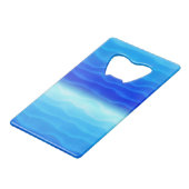 ブルーサンドデュネス抽象芸術 クレジットカード栓抜き (裏面アングル)