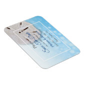 ブルーサンドドルウェディング日付磁石を保存 マグネット (右側)