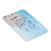 ブルーサンドドルウェディング日付磁石を保存 マグネット (右側)