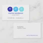 ブルーサンドドル名刺 名刺 (正面/裏面)