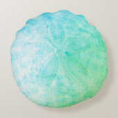 ブルーサンドドル航海の海岸円枕 ラウンドクッション (裏面)