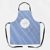 ブルーサンドリップルエプロンパーソナライズされたン エプロン (正面)
