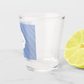 ブルーサンドリプルショットガパーソナライズされたラス ショットグラス (右)
