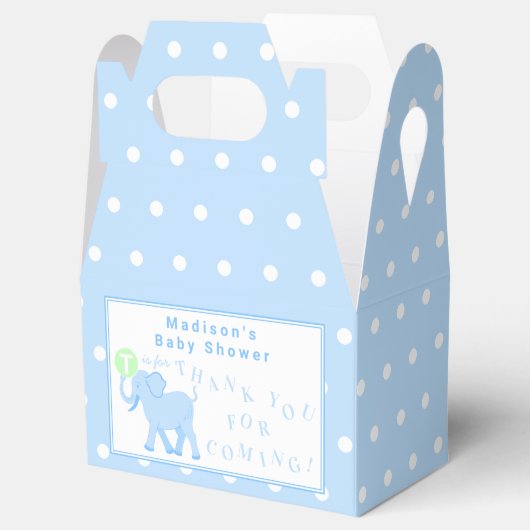 ブルーサーカスかわいいゾウありがとう来。 フェイバーボックス (オープン)