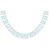 ブルーサーカスかわいいパターン男の赤ちゃんベビーシャワー バンティングフラッグ (全)