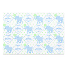 ブルーサーカスキュート象ベビーシャワーまたは誕生日