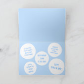 ブルーサーカス象かわいい養子縁組ゴッチャデイ カード (内部)