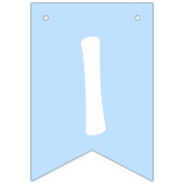 ブルーサーカス赤ちゃんシャワーエレファントその少年 バンティングフラッグ (第3の旗)