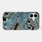 ブルーサーキットボード電話ケース iPhone 16ケース (裏面横)