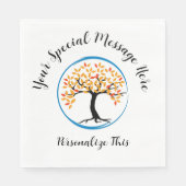 ブルーサークルの生存者のパーティー スタンダードランチョンナプキン (正面)