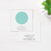 ブルーサークルイヤリングジュエリー表示カード (デスク)