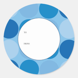 ブルーサークルギフトラベル ラウンドシール