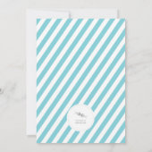 ブルーサークルスパークルスクリスマスツリーホリデーパーティー 招待状 (裏面)