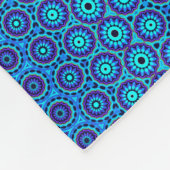 ブルーサークルデザインフリースブランケット フリースブランケット (角)