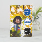 ブルーサークル写真卒業 招待状 (スタンド正面)