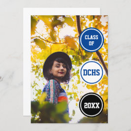 ブルーサークル写真卒業 招待状