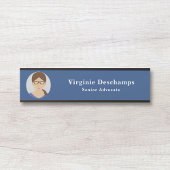 ブルーサークル写真従業員事務所ドアの看板 サインプレート