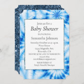 ブルーサークル絞り染め 招待状 (正面/裏面)