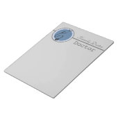 ブルーサークル聴診器の医者 ノートパッド (アングル)