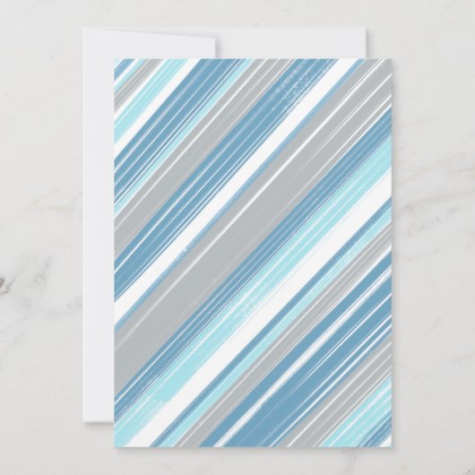 ブルーサークル誕生日ボーイ招待状 招待状 (裏面)