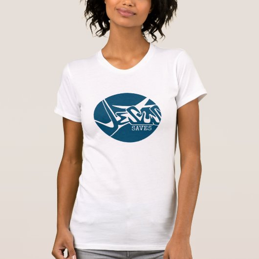 ブルーサークル イエス セイフ グラフィティ Tシャツ (正面)
