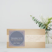 ブルーサークルPスクエアラベル悔やみや弔慰ありがとうP サンキューカード (スタンド正面)