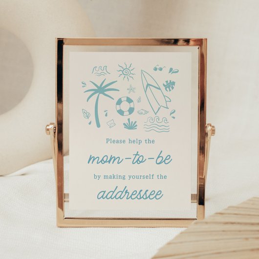 ブルーサーフベビーオンボードエンベロープステーション ポスター