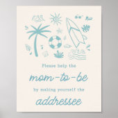 ブルーサーフベビーオンボードエンベロープステーション ポスター (正面)