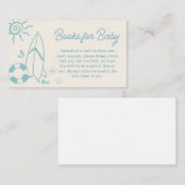 ブルーサーフベビーオンボードベビーシャワーブズベビー エンクロージャーカード (正面/裏面)