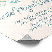 ブルーサーフベビーオンボードレイトナイトおむつ ポスター (角)