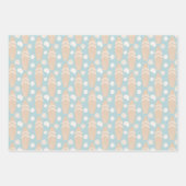 ブルーサーフボードビーチ ラッピングペーパーシート (正面2)