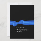 ブルーサ王室のテンボウブフェイクラックエレガントウェディング 招待状 (裏面)