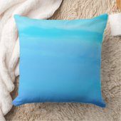 ブルーザスカイ抽象芸術アート クッション (ブランケット)