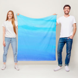 ブルーザスカイ抽象芸術アート フリースブランケット