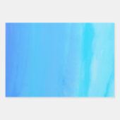 ブルーザスカイ抽象芸術アート ラッピングペーパーシート (正面2)