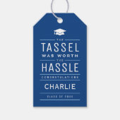 ブルーザタッセルは面倒な卒業式の価値があった ギフトタグ (正面)